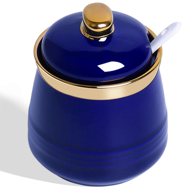12oz Ceramic Sugar Bowl with Lid and Spoon