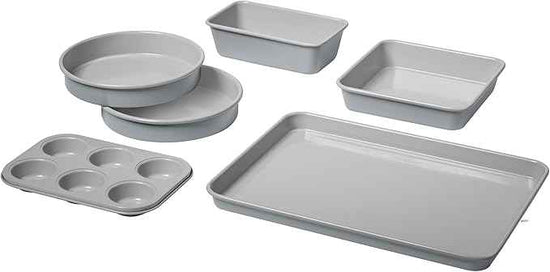 Cuisinart Chef's Classic Ceramic 6-Piece Culinary Collection Ceramic Nonstick Bakeware Set - Gorgeous Gray