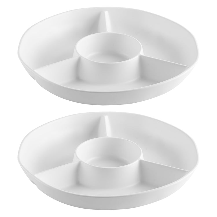 White Chip and Dip Serving Set (2 Count)