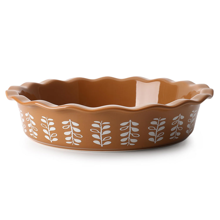 Porcelain Deep Fluted Pie Dish for Baking