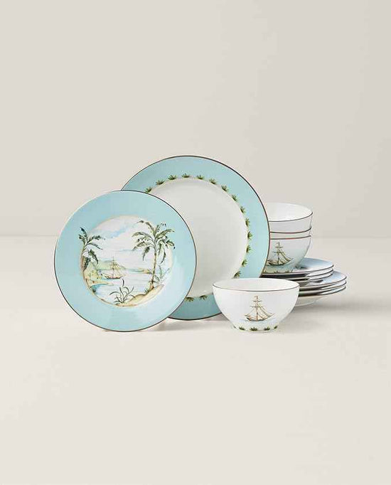 Lenox 896694 British Colonial Tradewind 12-Piece Dinnerware Set, Set of 4