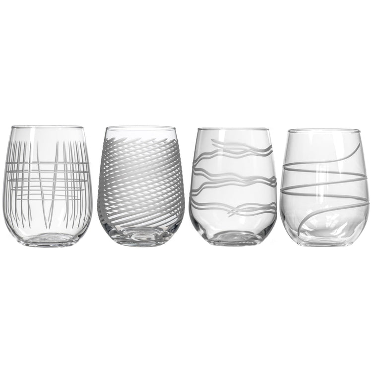 Symmetry Stemless Wine Glass (4 Count)