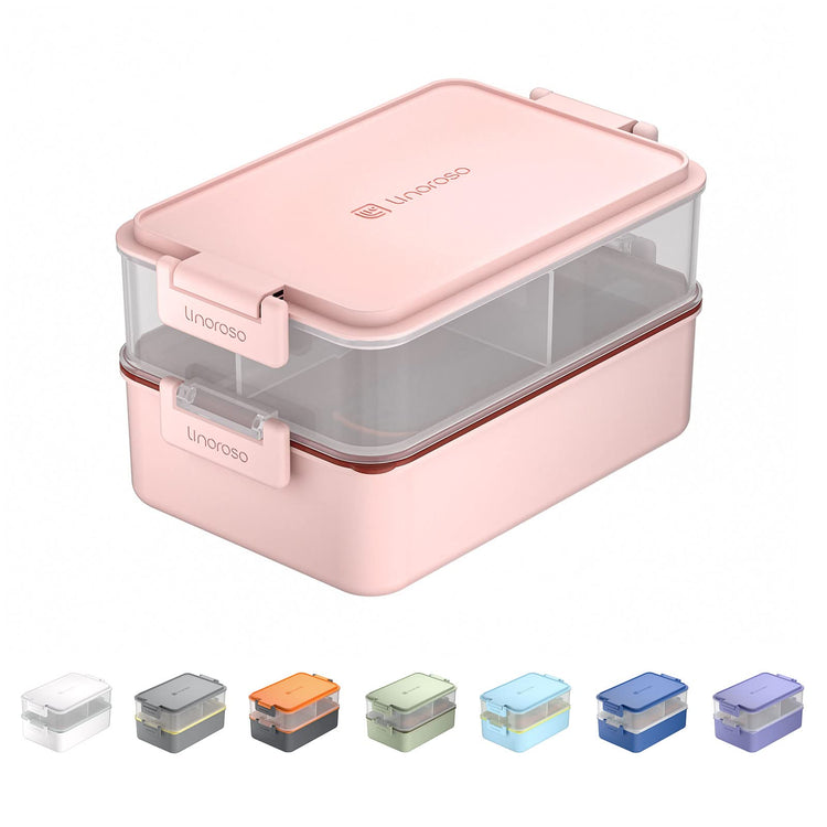 Stackable 2 Tier Adult Bento Box