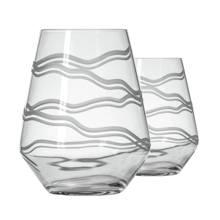 Good Vibrations Stemless Wine Glass (2 Count)