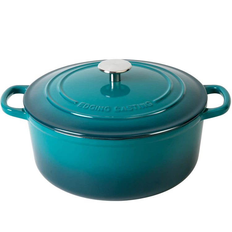 Enameled Cast Iron Dutch Oven Pot with Lid for Bread Baking