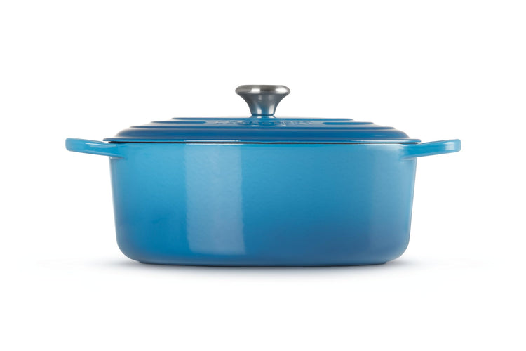Enameled Cast Iron Oval Dutch Oven