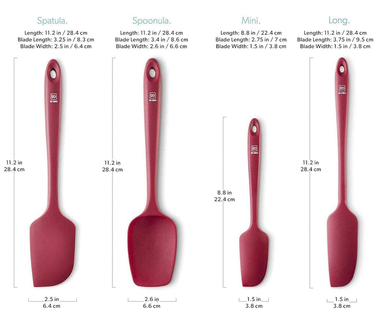 DI ORO Silicone Spatula Set (5 Count)