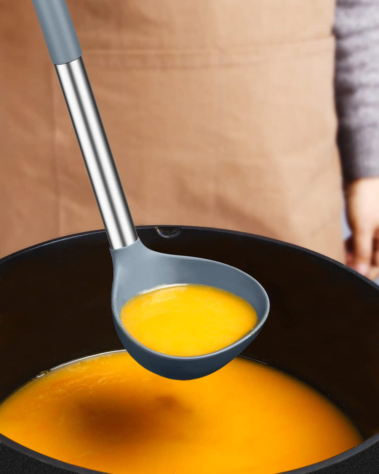 Silicone Ladle Spoon Kitchen Utensils (2 Count)