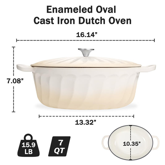 Enameled Dutch Oven Pot with Lid