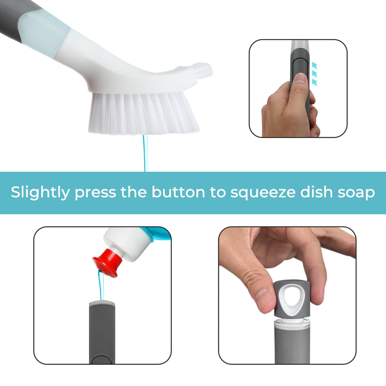 Dish Brush with soap Dispenser