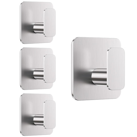 Silver Hooks for Hanging Heavy Duty (4 Count)