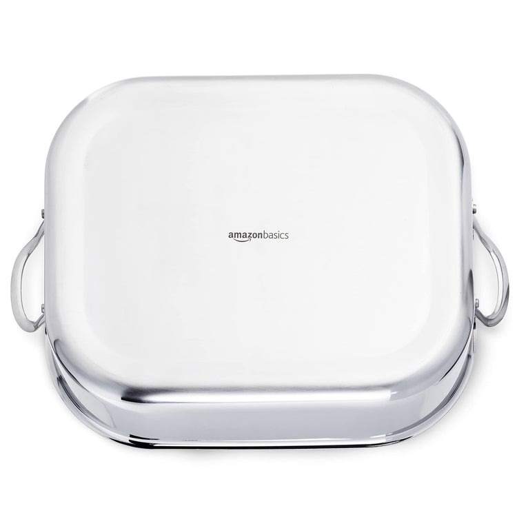 Stainless Steel Rectangular Roasting Pan with Rack