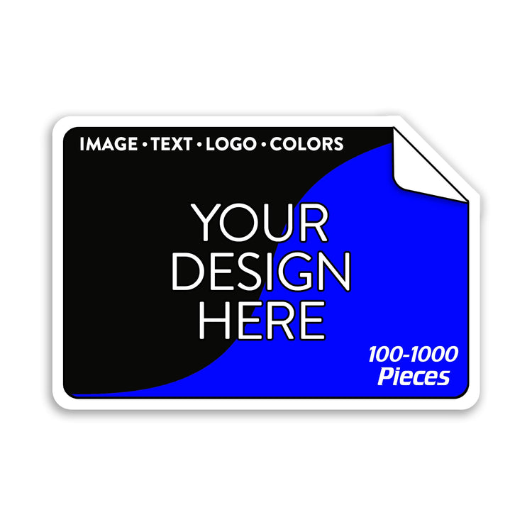 Custom Vinyl Stickers Your Image (100 Count)