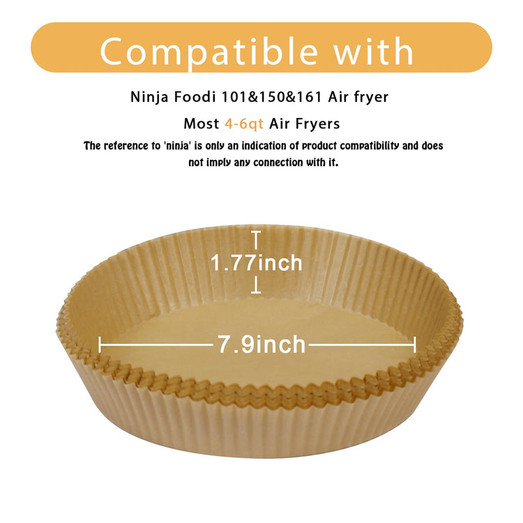 200Pcs Air Fryer Liner Disposable Parchment Paper for Ninja Air Fryer AF101 (200 Count)