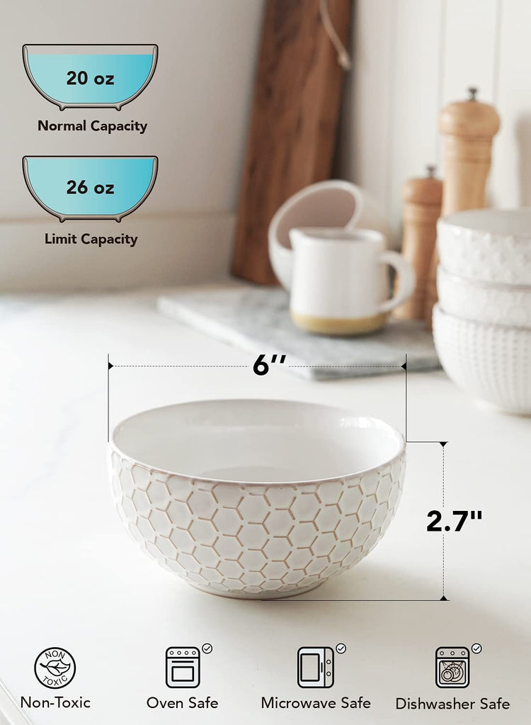 Cereal bowls 26 oz (4 Count)