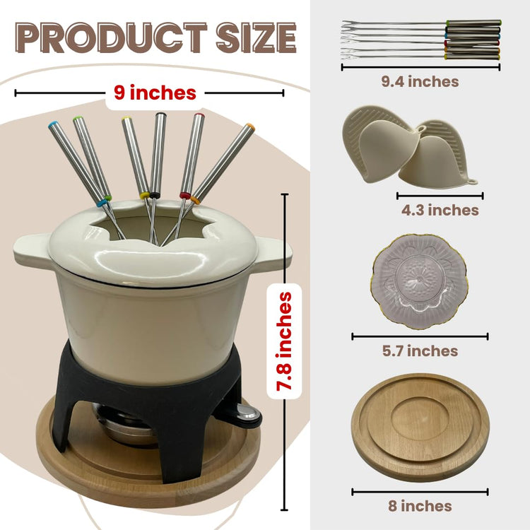 Cast Iron Fondue Set 15