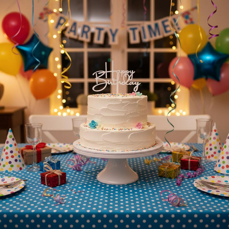 Happy Birthday Cake Topper for Birthday Party Decorations