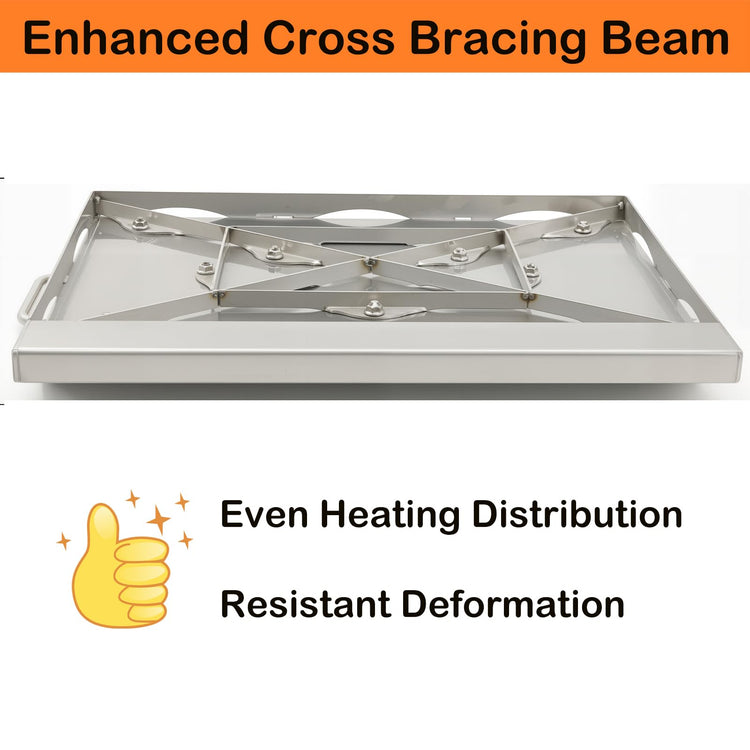 Universal Stainless Steel Griddle Flat Top Plate Grill