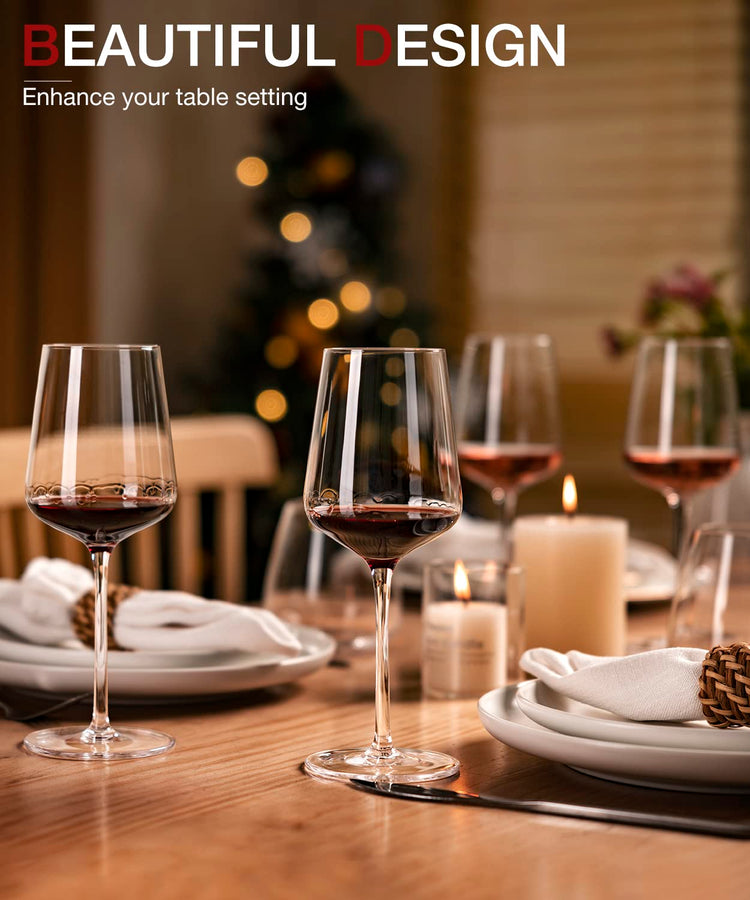 Red Wine Glasses Set of 4 (4 Count)