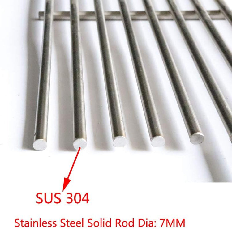 SES531 (4-Pack) 19 1/4" Stainless Steel Cooking Grid Grates for Nexgrill CK4CKWN, CG4CKW, CG4TCBN, CG4TCBRN, CG4TCN, CG4TDBRN, CG4TDN, CG5TCBN, CG5TCBRN, CG5TCN, CG5TDBRN, CG5TDN, CK4CKWN