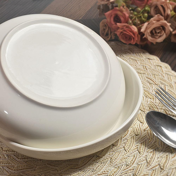 Pasta Bowls 30 Ounces Porcelain Serving Bowls for Salad (6 Count)
