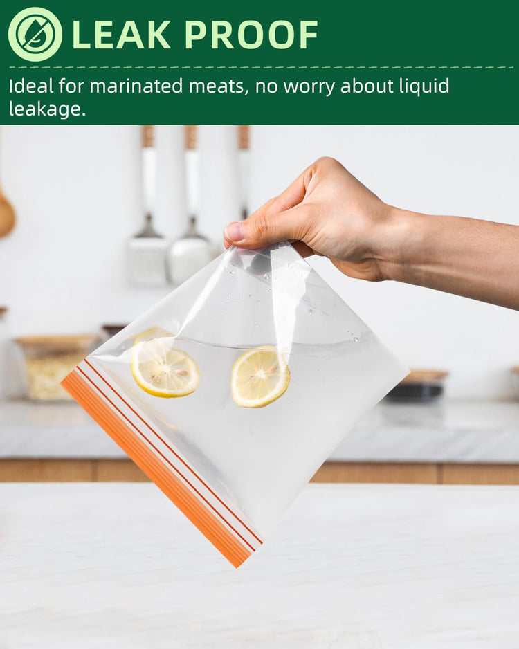 Lerine 18 Pack Reusable Freezer Bags Dishwasher Microwave Safe, Stand Up BPA Free Reusable Sandwich Bags, Silicone Free Leakproof Food Storage Bags for Meal Prep - 7Gallon 7Sandwich 4Snack