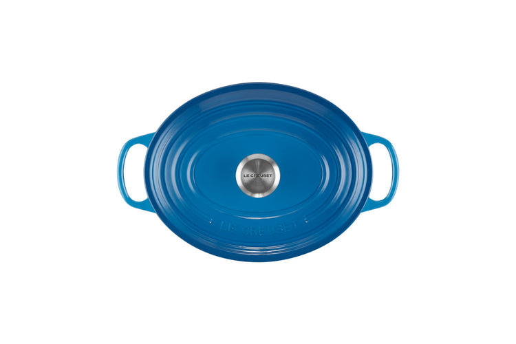 Enameled Cast Iron Oval Dutch Oven