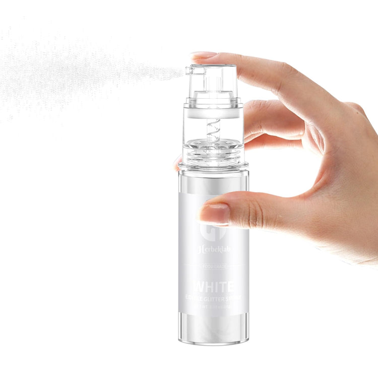 White Edible Glitter Spray