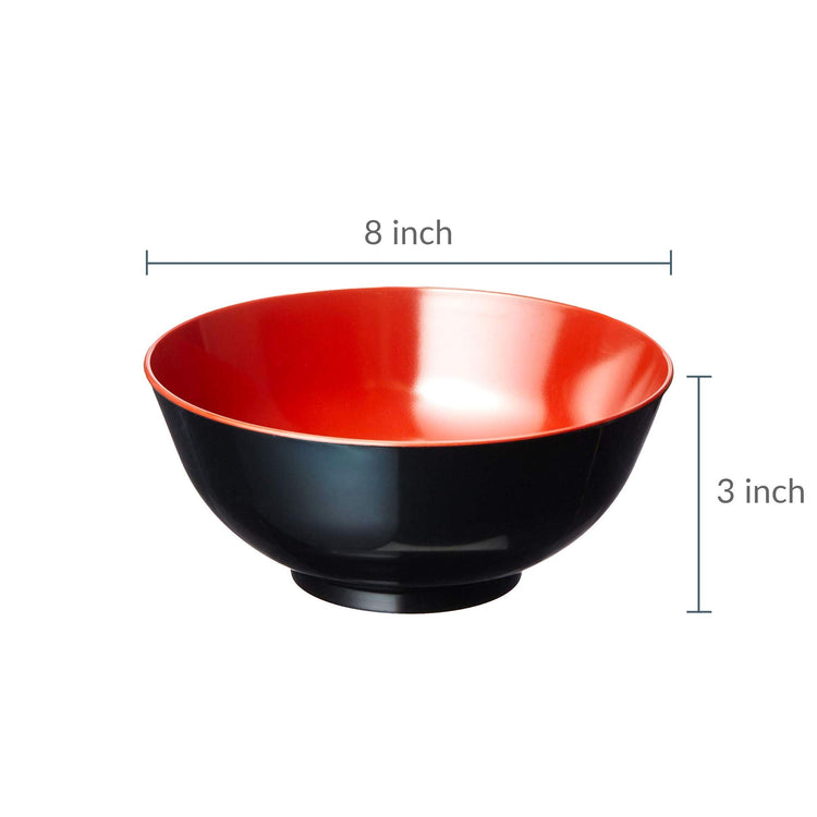 2396 Large Soup Bowl Japanese Style Plastic Ramen Bowls for Udon Pho Noodles Soup Cereal Pasta (52 oz)