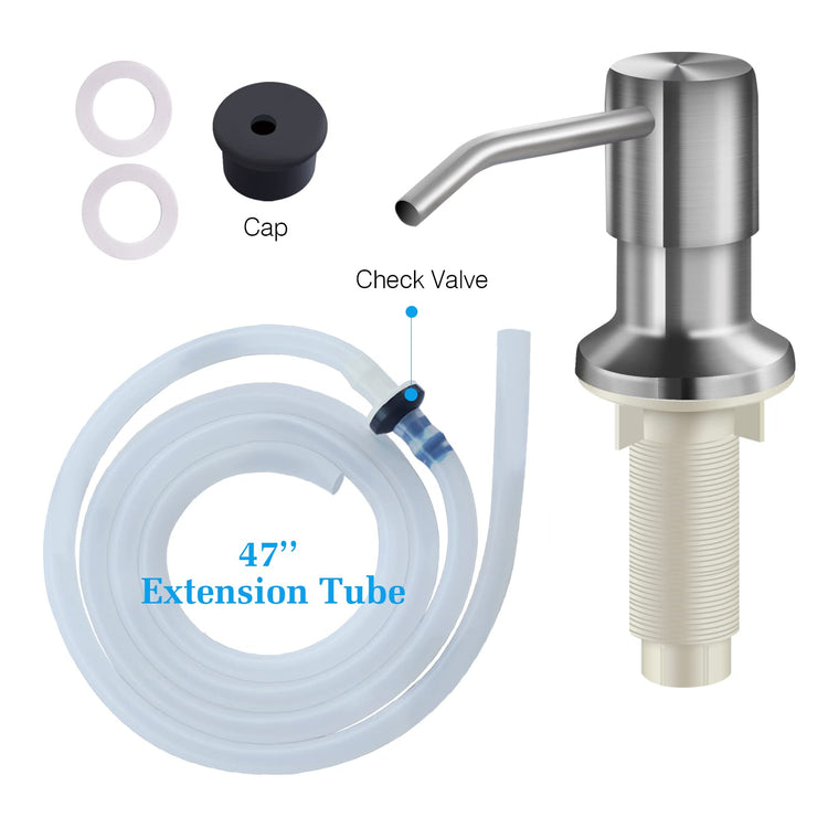 Soap Dispenser for Kitchen Sink and Extension Tube Kit