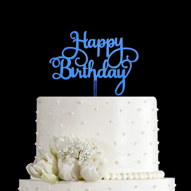 Happy Birthday Cake Topper for Birthday Party Decorations