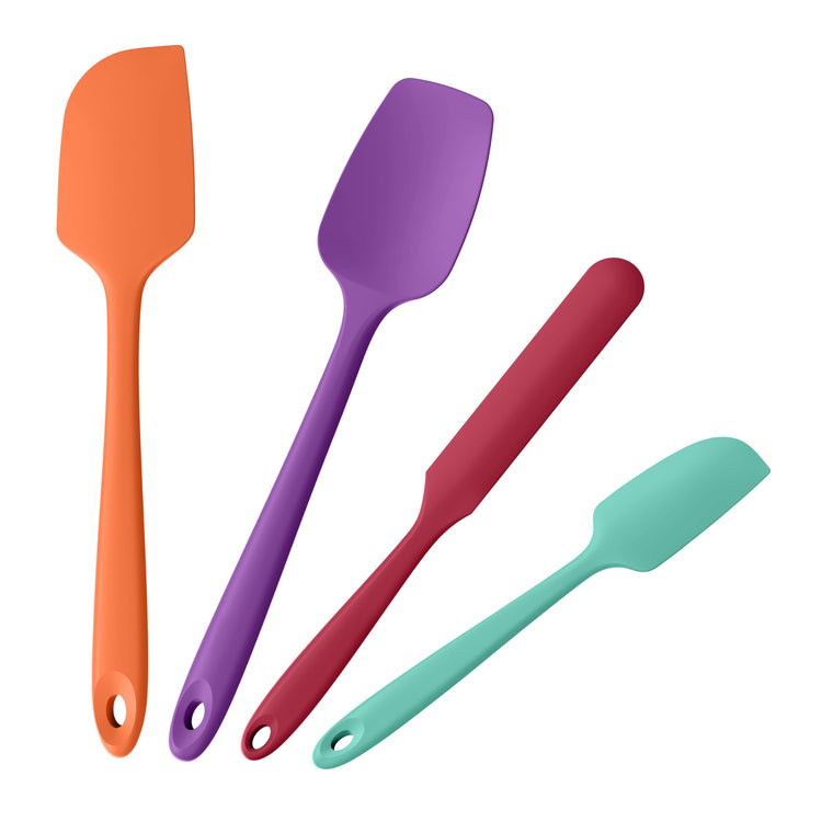 600°F Heat Resistant Silicone Spatula Scrapers (4 Count)