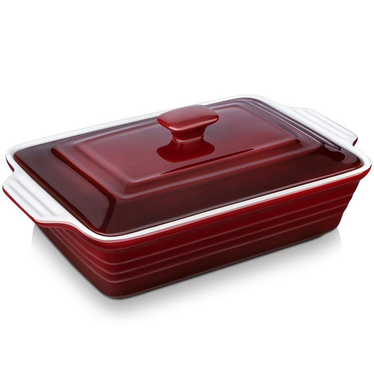 4.5 Quart Ceramic Casserole Dish with Lid