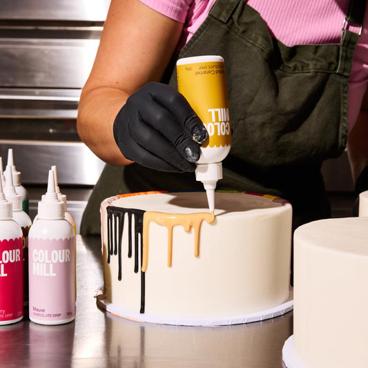 Colour Mill Chocolate Drip Easy-Melt Drizzle for Desserts, 125 Grams Salted Caramel - Nestoria