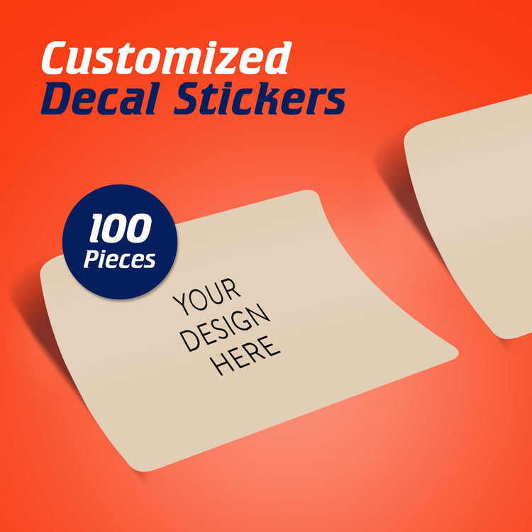 Custom Vinyl Stickers Your Image (100 Count)