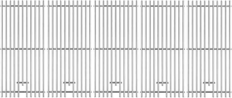 16517 Grill Grates Replacement Parts for Bull Grill Parts 5 Burner Brahma 30 Inch 57568 57569 57568CE 57569CE 57568AGA 57569AGA Lion Premuim L90000 40 Inch Stainless Steel Cooking Grate 5 Pcs