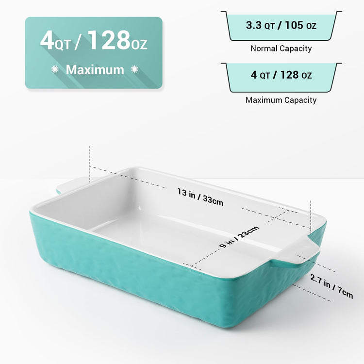 4 QT Baking Dish Deep Nonstick Dish Oven Safe