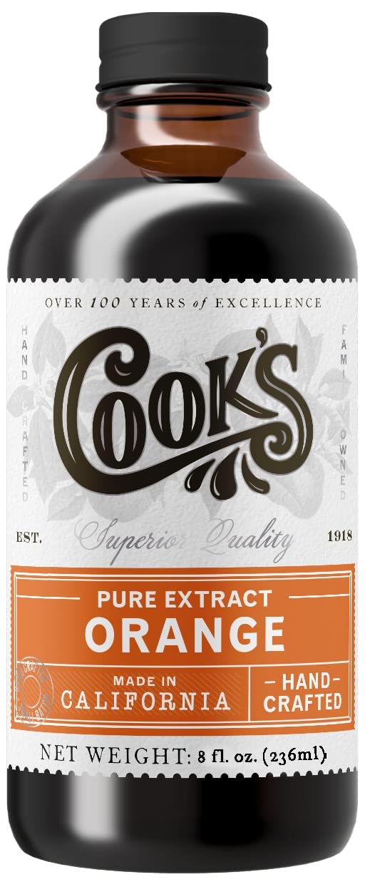 Pure Orange Extract from Florida Oranges for Baking & Drinks (8 Fl Oz)