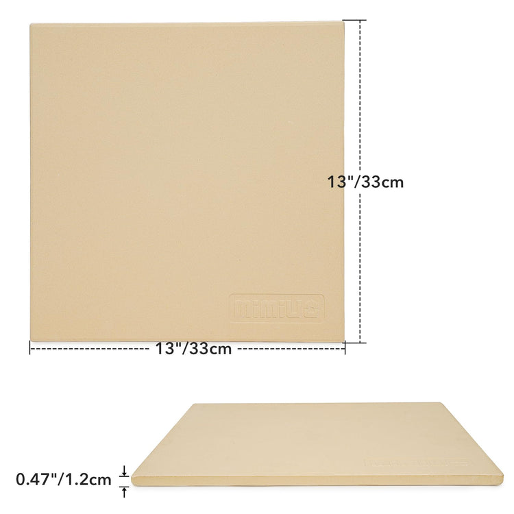 13" Square Pizza Stone Fits for Ooni 12" Ovens & BBQ Grill