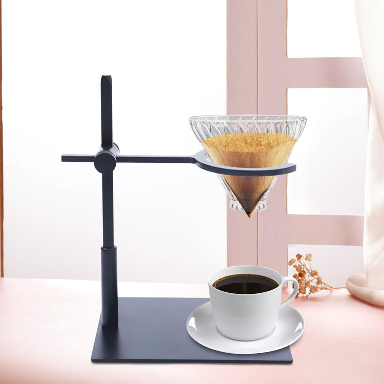 Coffee Dripper Holder Silicone Base Glass Funnel Stand Portable Coffee Dripper Rack Hight Adjustable for Home Kitchen