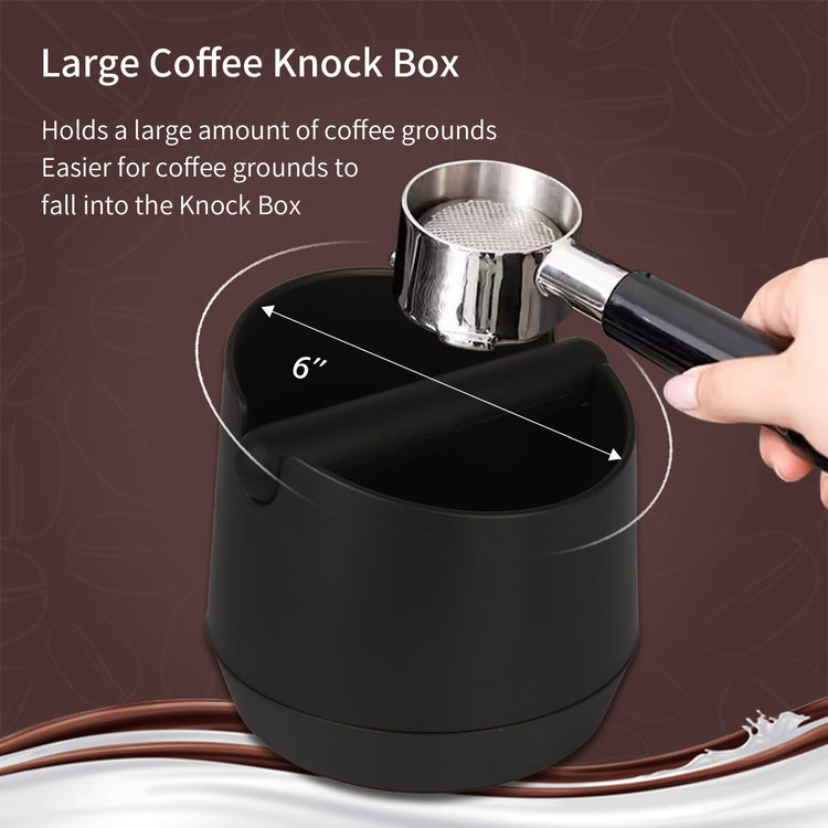 Knock Box 6 Inch Espresso Knock Box Shock