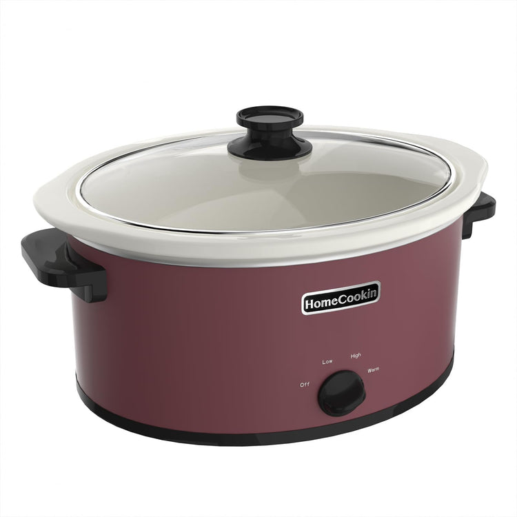 8 Quart Slow Cooker Oval Manual Pot Food Warmer with 3 Cooking Settings