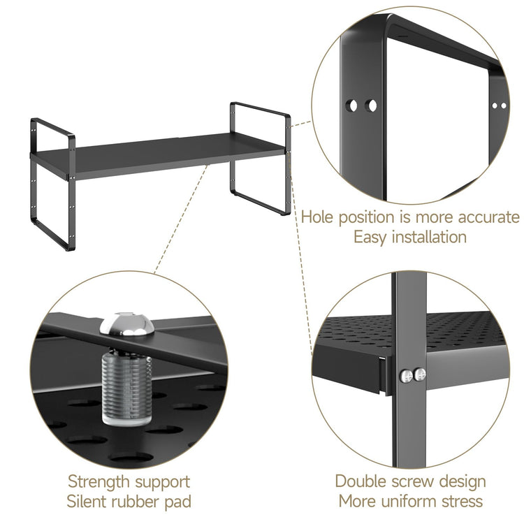 16.5~27.1" Expandable Shelf with Hole (16 Count)