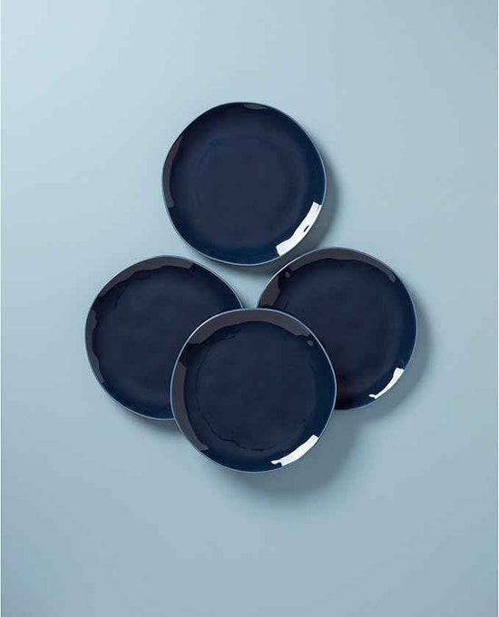 Lenox, Blue Bay Colors 4Pc Dinner Plates, 6.85 LB