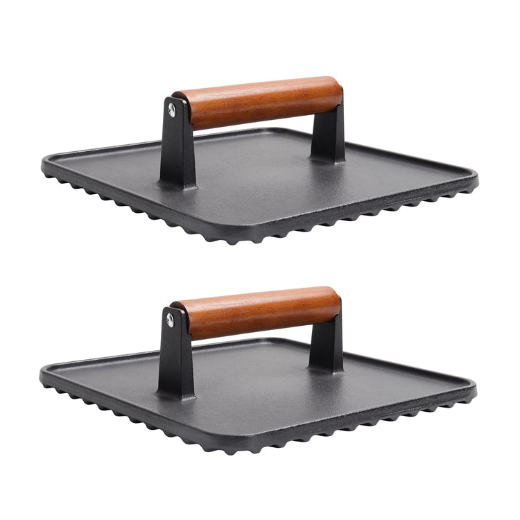 Square Cast Iron Burger Press Smash Griddle Cooking Weight for Blackstone