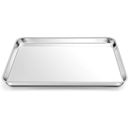 1 Pack 18x13 Inches Stainless Steel Baking Half Sheet (3 Count)