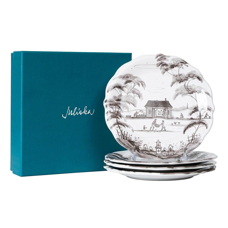 Country Estate Party Plate Assorted Set (4 Count)