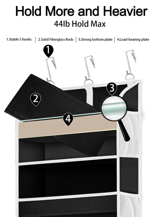 2 Pack Over the Door Storage Organizer (2 Count)