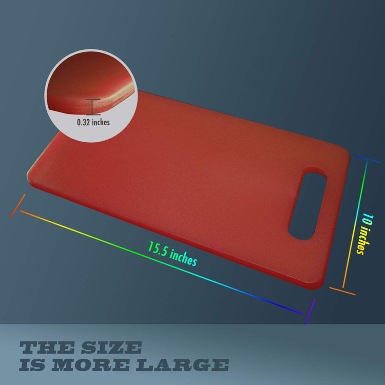 Plastic Utility Cutting Board with Handles