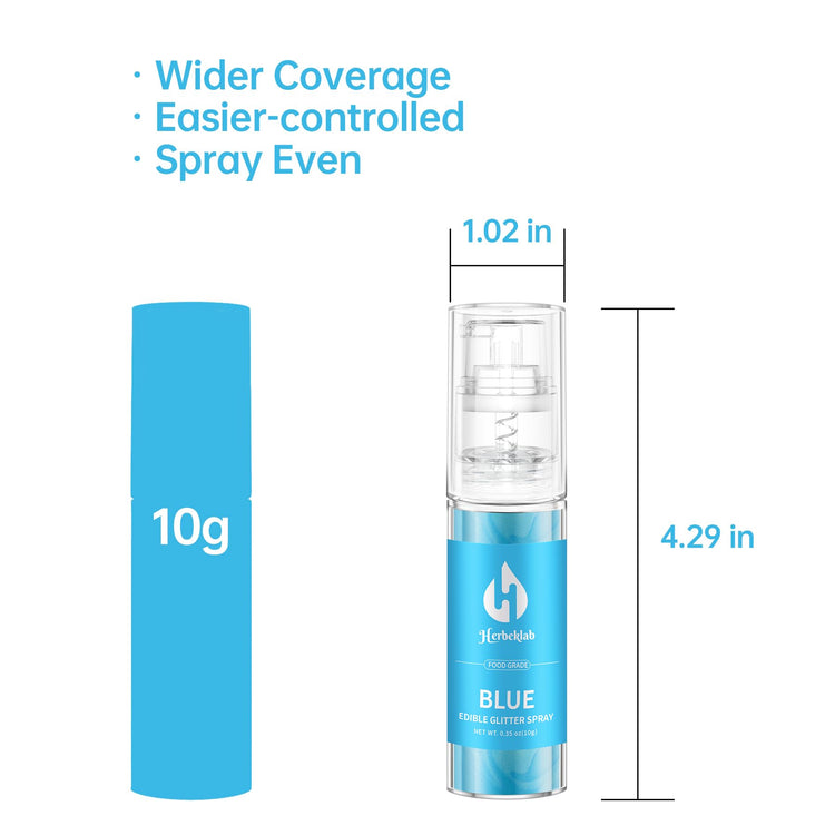Blue Edible Glitter Spray
